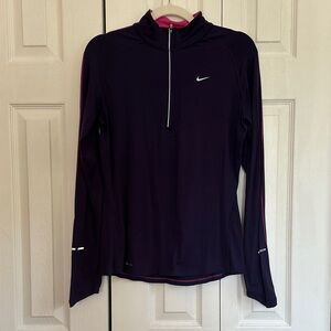 Nike Women's Dark Purple Long Sleeve Tee
